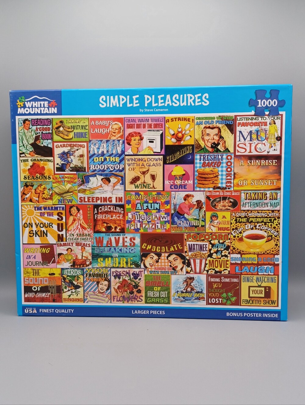 White Mountain Simple Pleasures Puzzle Complete